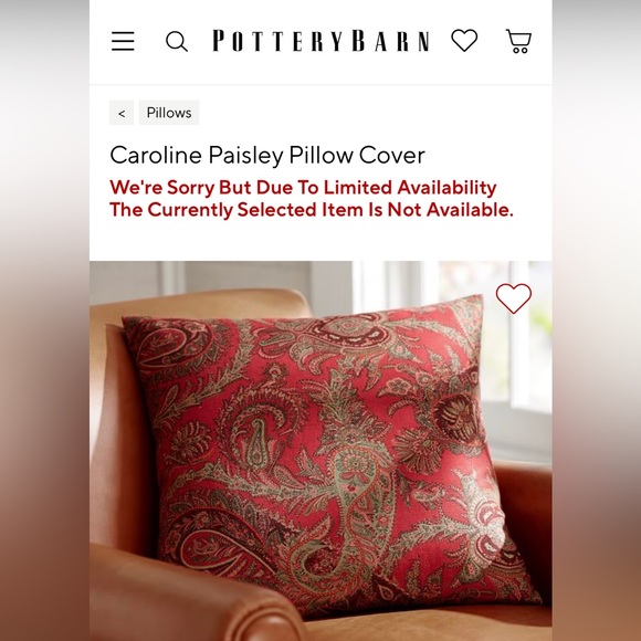 Pottery Barn Accents Pottery Barn Pillow Cover Poshmark